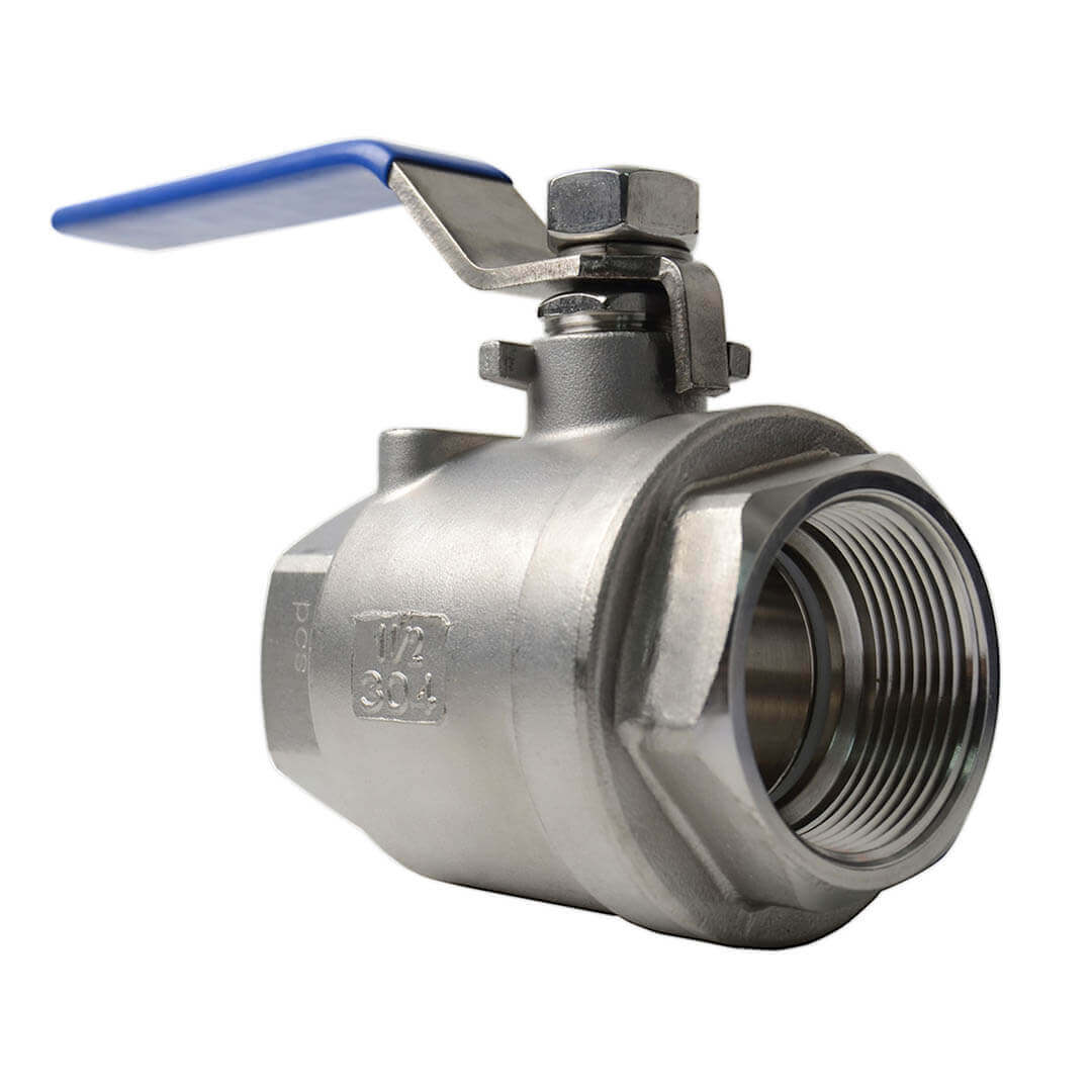 Valvula Acero Inoxidable de Bola 2 Cuerpos Roscada